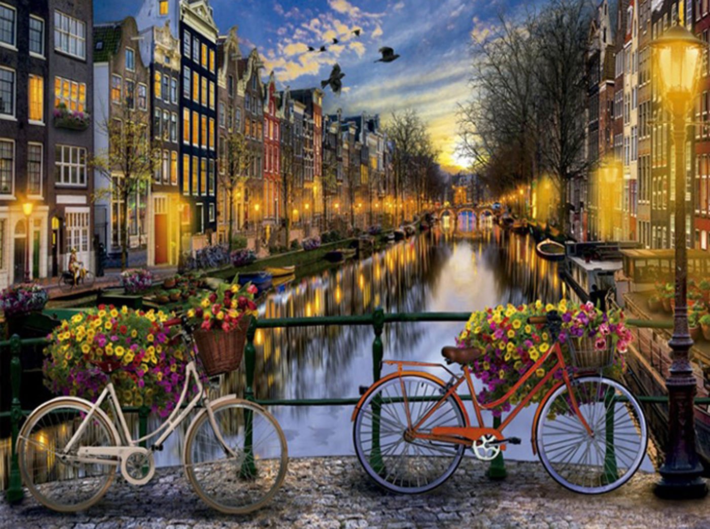 DonElton Malen nach Zahlen "Amsterdam bei Nacht"